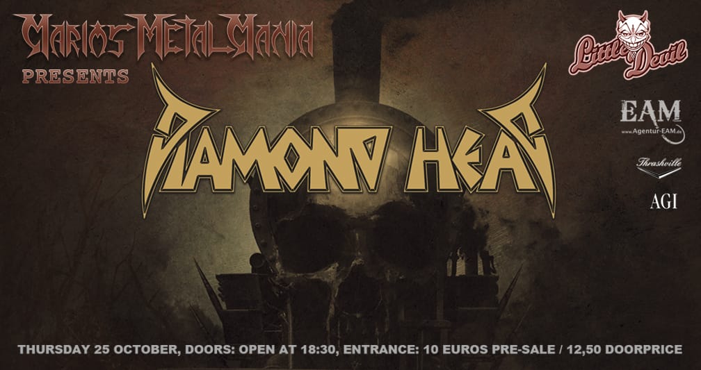 MMM Presents: DIAMOND HEAD (UK) + GIN ANNIE (UK) + STATEMENT  (DK) + BLINDING SPARKS (France)